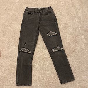 PacSun | Ripped Black Mom Jeans